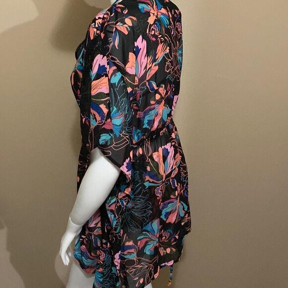 NWT Time and Tru Floral Swimsuit Cover Up - Size Large - Picture 7 of 15
